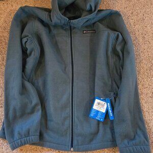 NEW Columbia Men's Steens Mountain Full Zip Fleece Hoodie Blue - Large